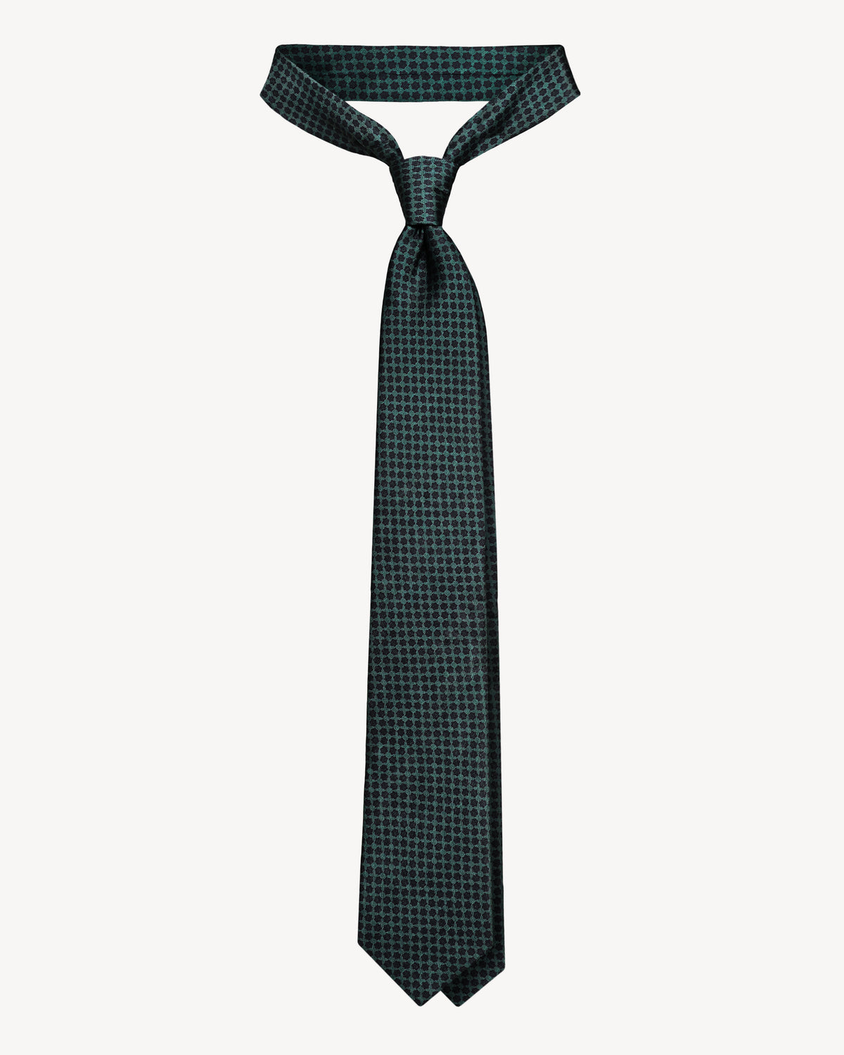 Micro pattern self-tipped silk necktie – Persian official
