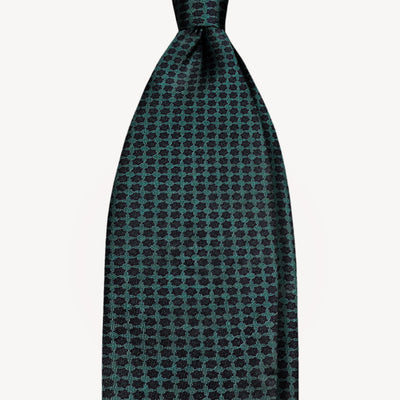 Micro pattern self-tipped silk necktie – Persian official