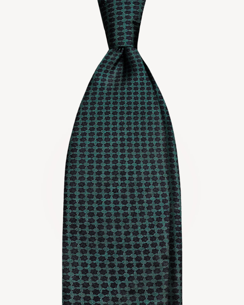 Micro pattern self-tipped silk necktie – Persian official